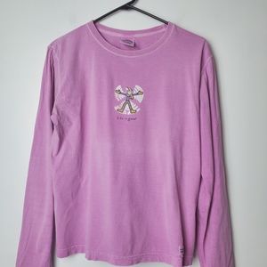 Life is Good Snow Angel T-shirt